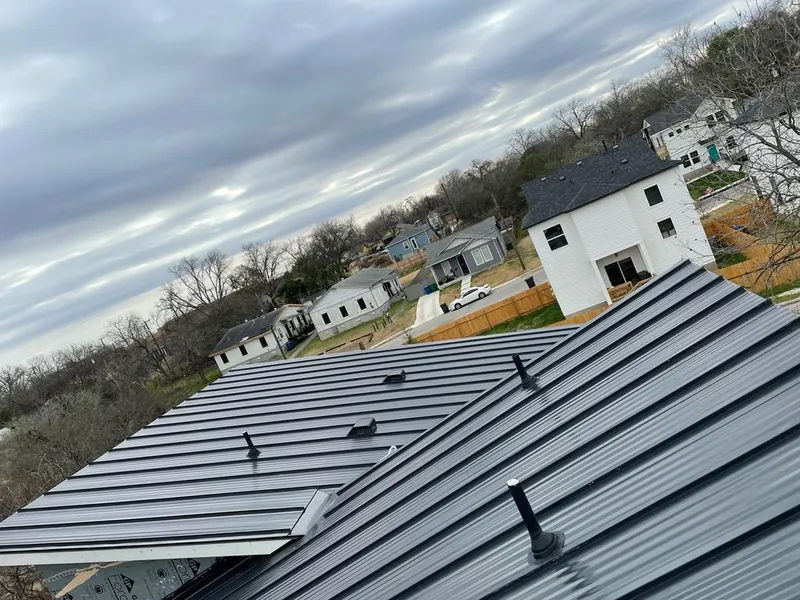 Standing seam metal roof panels with vents for Skylight Repair in Martic